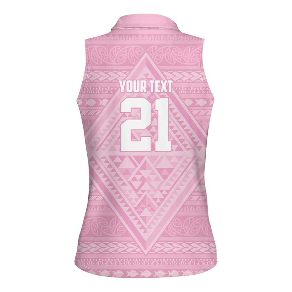 Custom New Zealand Basketball Indigenous Women Sleeveless Polo Shirt - Aussie Hoodie