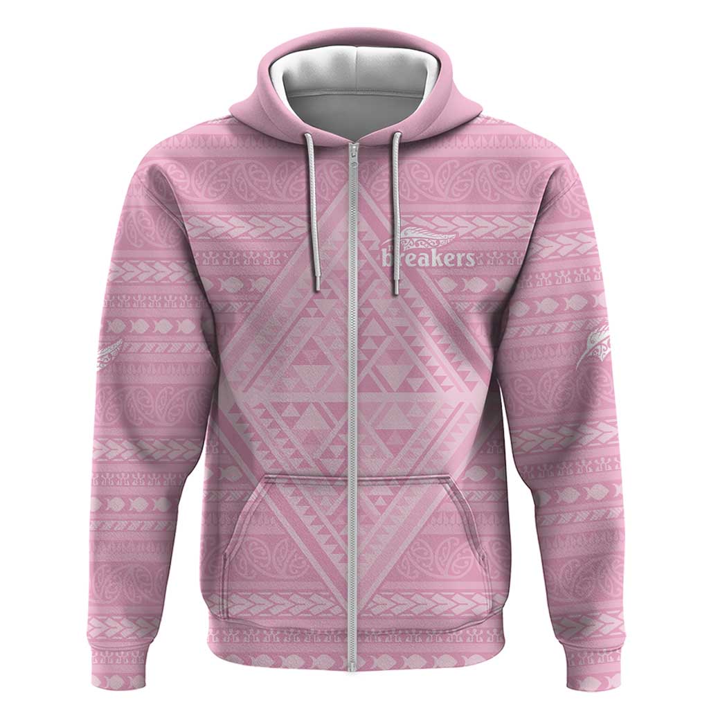 Custom New Zealand Basketball Indigenous Zip Hoodie - Aussie Hoodie