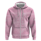 Custom New Zealand Basketball Indigenous Zip Hoodie - Aussie Hoodie