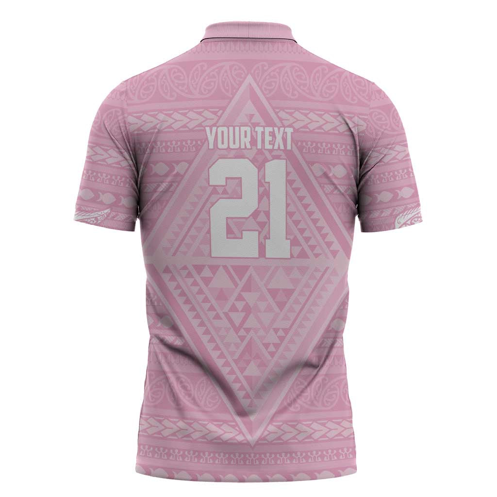 Custom New Zealand Basketball Indigenous Zipper Polo Shirt - Aussie Hoodie