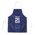Custom Basketball New Zealand Apron Blue Maori Ta Moko Indigenous - Aussie Hoodie