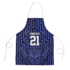 Custom Basketball New Zealand Apron Blue Maori Ta Moko Indigenous - Aussie Hoodie