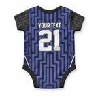 Custom Basketball New Zealand Baby Onesie Blue Maori Ta Moko Indigenous