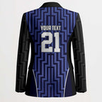 Custom Basketball New Zealand Blazer Blue Maori Ta Moko Indigenous - Aussie Hoodie