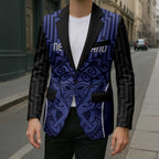 Custom Basketball New Zealand Blazer Blue Maori Ta Moko Indigenous - Aussie Hoodie