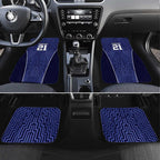 Custom Basketball New Zealand Car Mats Blue Maori Ta Moko Indigenous - Aussie Hoodie