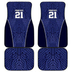 Custom Basketball New Zealand Car Mats Blue Maori Ta Moko Indigenous - Aussie Hoodie