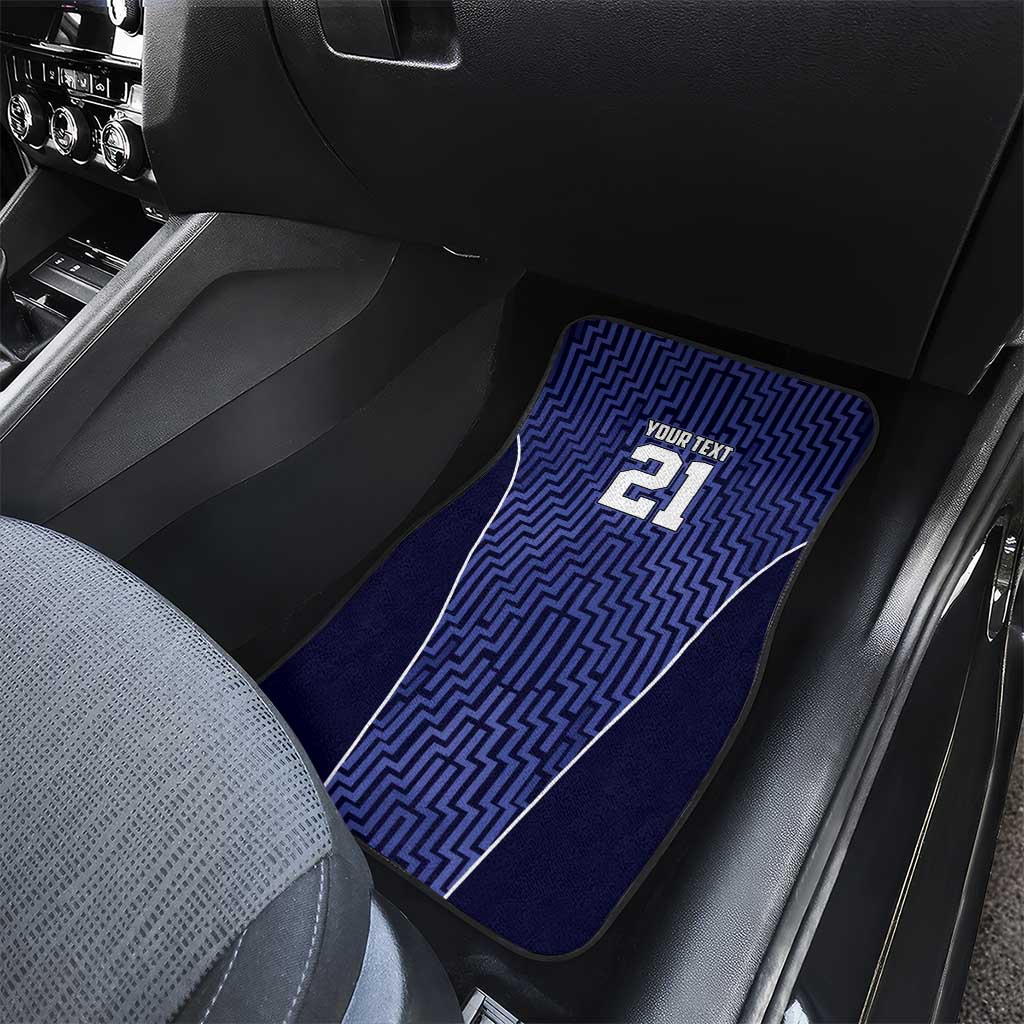 Custom Basketball New Zealand Car Mats Blue Maori Ta Moko Indigenous - Aussie Hoodie