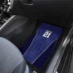 Custom Basketball New Zealand Car Mats Blue Maori Ta Moko Indigenous - Aussie Hoodie