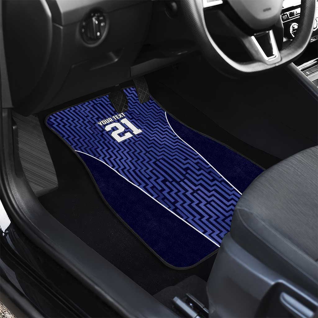 Custom Basketball New Zealand Car Mats Blue Maori Ta Moko Indigenous - Aussie Hoodie