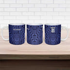 Custom Basketball New Zealand Ceramic Mug Blue Maori Ta Moko Indigenous - Aussie Hoodie