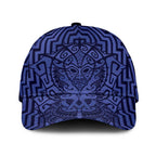 Basketball New Zealand Classic Cap Blue Maori Ta Moko Indigenous - Aussie Hoodie