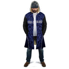 Custom Basketball New Zealand Cloak Blue Maori Ta Moko Indigenous - Aussie Hoodie
