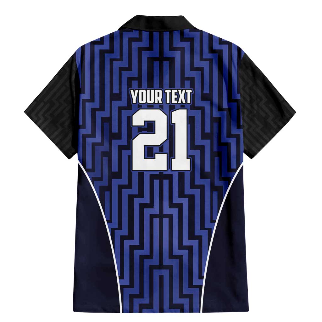 Custom Basketball New Zealand Family Matching Mermaid Dress and Hawaiian Shirt Blue Maori Ta Moko Indigenous - Aussie Hoodie