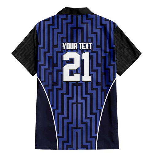 Custom Basketball New Zealand Family Matching Mermaid Dress and Hawaiian Shirt Blue Maori Ta Moko Indigenous - Aussie Hoodie
