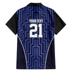 Custom Basketball New Zealand Family Matching Off The Shoulder Long Sleeve Dress and Hawaiian Shirt Blue Maori Ta Moko Indigenous - Aussie Hoodie