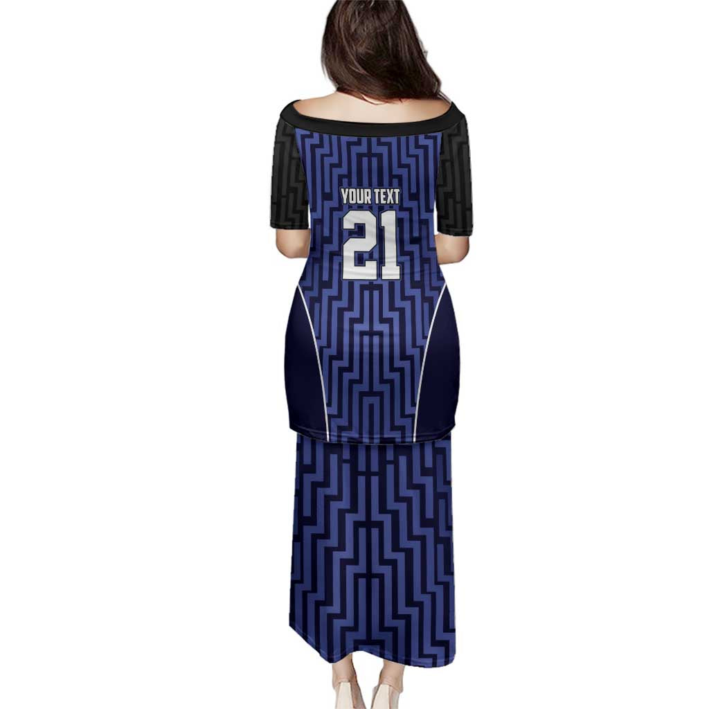 Custom Basketball New Zealand Family Matching Puletasi and Hawaiian Shirt Blue Maori Ta Moko Indigenous - Aussie Hoodie