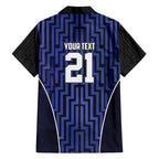 Custom Basketball New Zealand Family Matching Short Sleeve Bodycon Dress and Hawaiian Shirt Blue Maori Ta Moko Indigenous - Aussie Hoodie