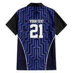Custom Basketball New Zealand Family Matching Tank Maxi Dress and Hawaiian Shirt Blue Maori Ta Moko Indigenous - Aussie Hoodie