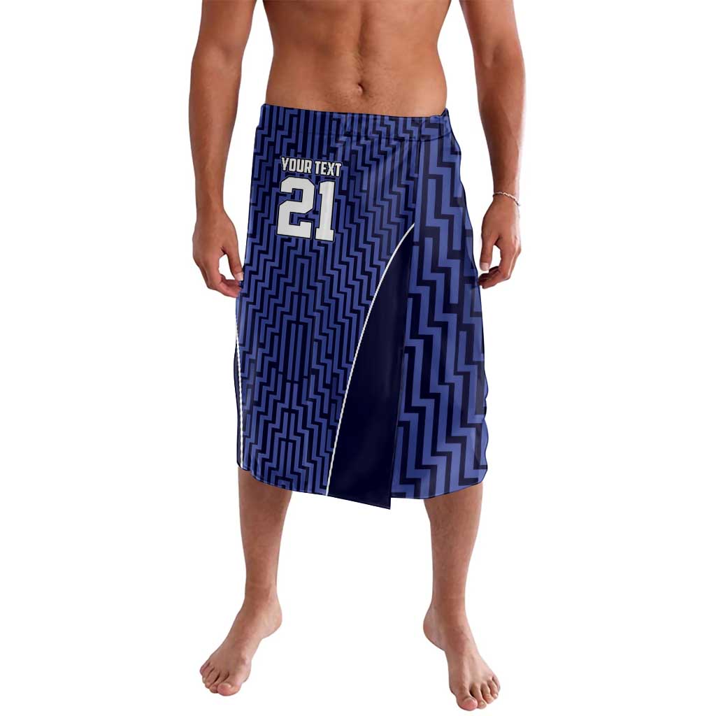 Custom Basketball New Zealand Lavalava Blue Maori Ta Moko Indigenous - Aussie Hoodie