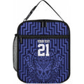 Custom Basketball New Zealand Lunch Bag Blue Maori Ta Moko Indigenous