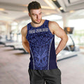 Custom Basketball New Zealand Men Tank Top Blue Maori Ta Moko Indigenous - Aussie Hoodie