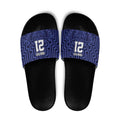 Custom Basketball New Zealand Slide Sandals Blue Maori Ta Moko Indigenous - Aussie Hoodie