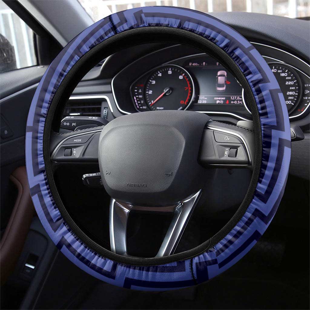 Basketball New Zealand Steering Wheel Cover Blue Maori Ta Moko Indigenous - Aussie Hoodie
