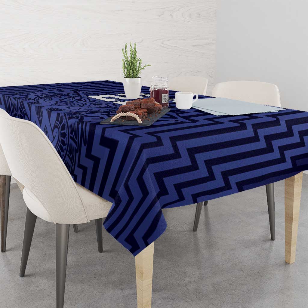 Custom Basketball New Zealand Tablecloth Blue Maori Ta Moko Indigenous - Aussie Hoodie