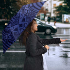 Custom Basketball New Zealand Umbrella Blue Maori Ta Moko Indigenous - Aussie Hoodie