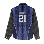 Custom Basketball New Zealand Women Casual Shirt Blue Maori Ta Moko Indigenous - Aussie Hoodie