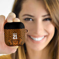 Custom Basketball New Zealand AirPods Case Gold Maori Ta Moko Indigenous - Aussie Hoodie