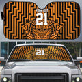 Custom Basketball New Zealand Auto Sun Shade Gold Maori Ta Moko Indigenous - Aussie Hoodie