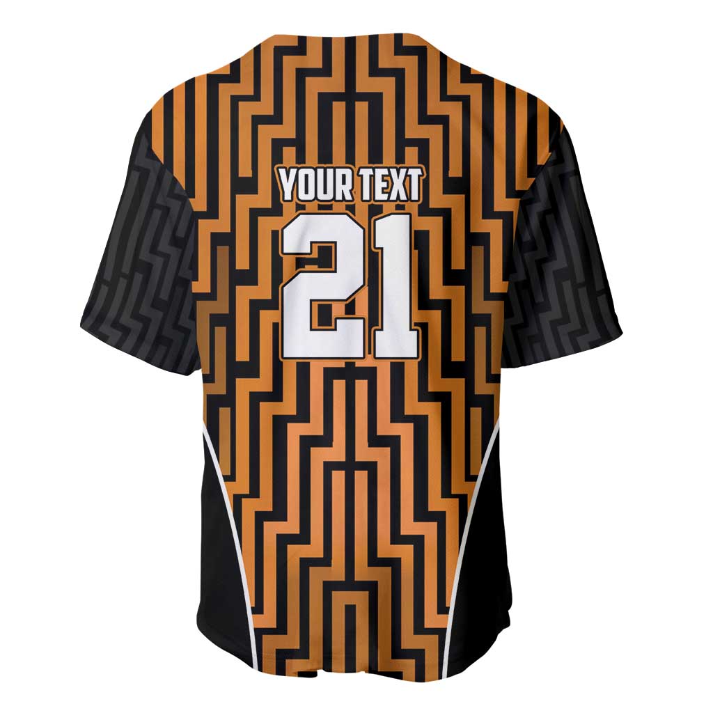 Custom Basketball New Zealand Baseball Jersey Gold Maori Ta Moko Indigenous - Aussie Hoodie