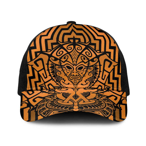 Basketball New Zealand Baseball Net Cap Gold Maori Ta Moko Indigenous - Aussie Hoodie