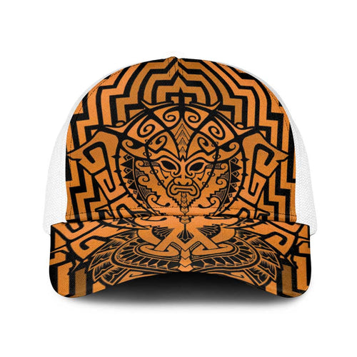 Basketball New Zealand Baseball Net Cap Gold Maori Ta Moko Indigenous - Aussie Hoodie