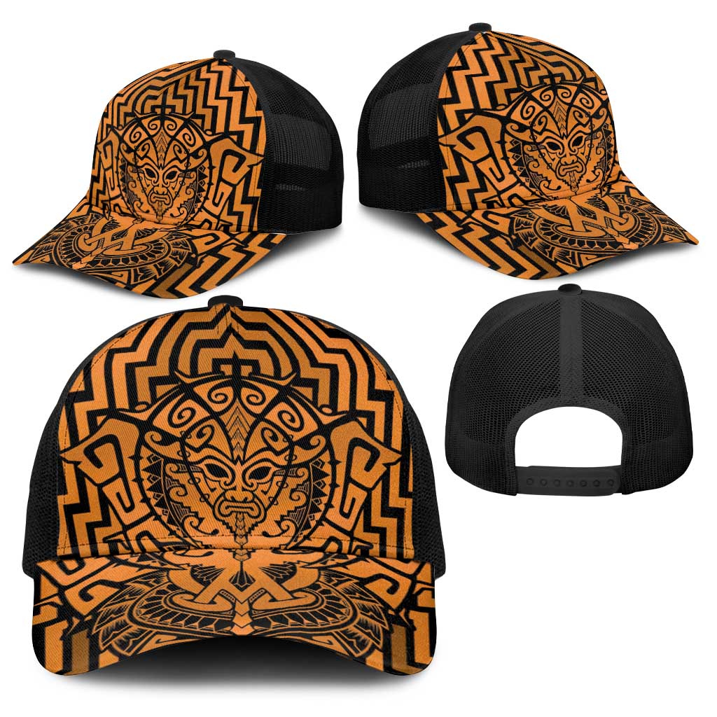 Basketball New Zealand Baseball Net Cap Gold Maori Ta Moko Indigenous - Aussie Hoodie