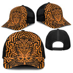 Basketball New Zealand Baseball Net Cap Gold Maori Ta Moko Indigenous - Aussie Hoodie