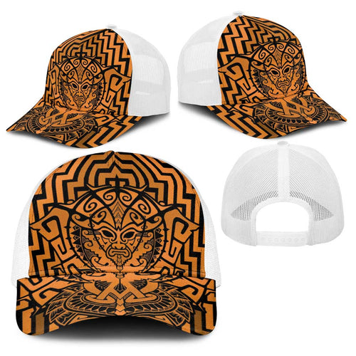 Basketball New Zealand Baseball Net Cap Gold Maori Ta Moko Indigenous - Aussie Hoodie
