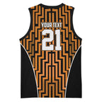 Custom Basketball New Zealand Basketball Jersey Gold Maori Ta Moko Indigenous - Aussie Hoodie