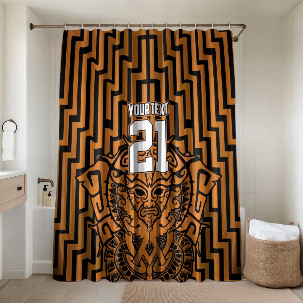 Custom Basketball New Zealand Bathroom Set Gold Maori Ta Moko Indigenous - Aussie Hoodie