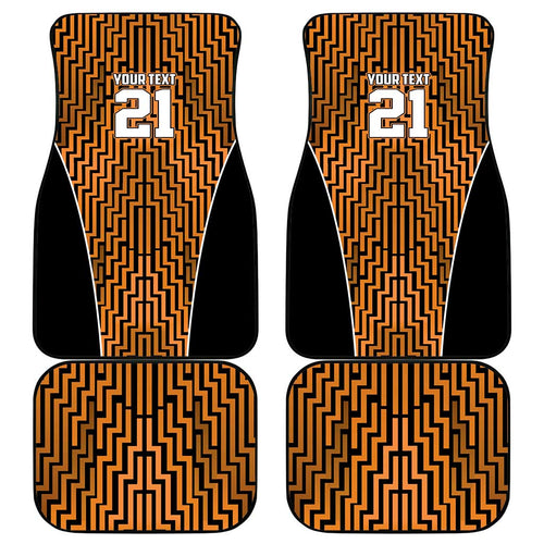 Custom Basketball New Zealand Car Mats Gold Maori Ta Moko Indigenous - Aussie Hoodie