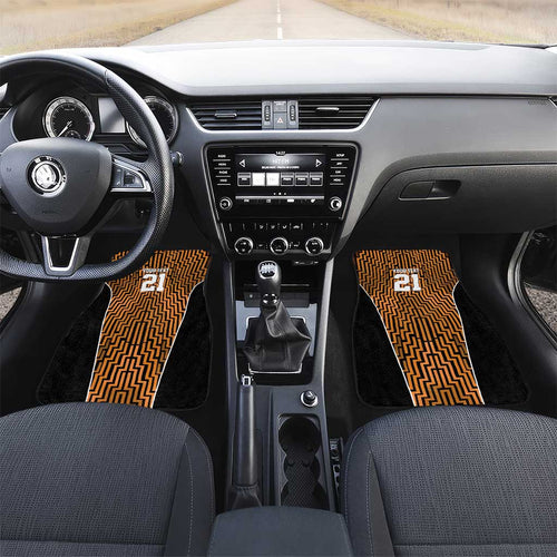 Custom Basketball New Zealand Car Mats Gold Maori Ta Moko Indigenous - Aussie Hoodie