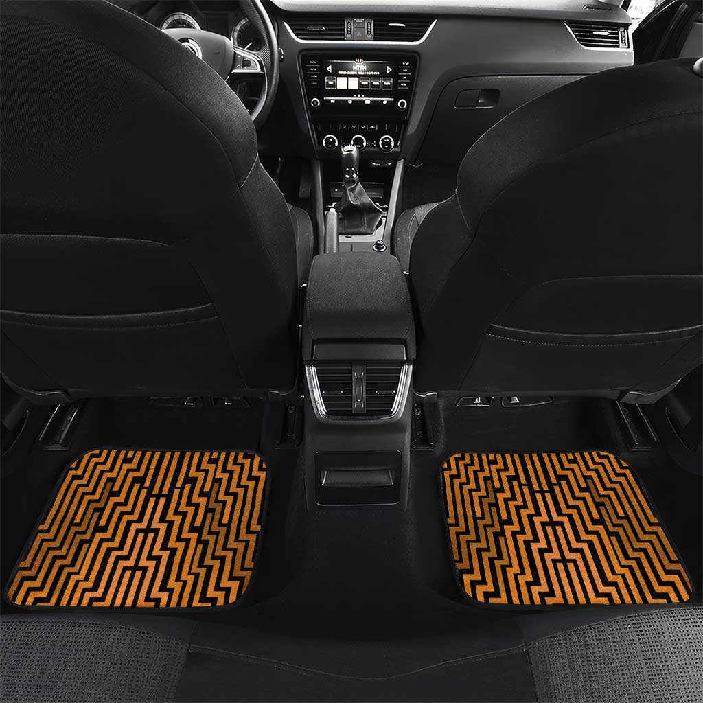 Custom Basketball New Zealand Car Mats Gold Maori Ta Moko Indigenous - Aussie Hoodie