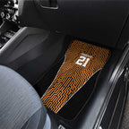 Custom Basketball New Zealand Car Mats Gold Maori Ta Moko Indigenous - Aussie Hoodie