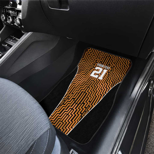 Custom Basketball New Zealand Car Mats Gold Maori Ta Moko Indigenous - Aussie Hoodie
