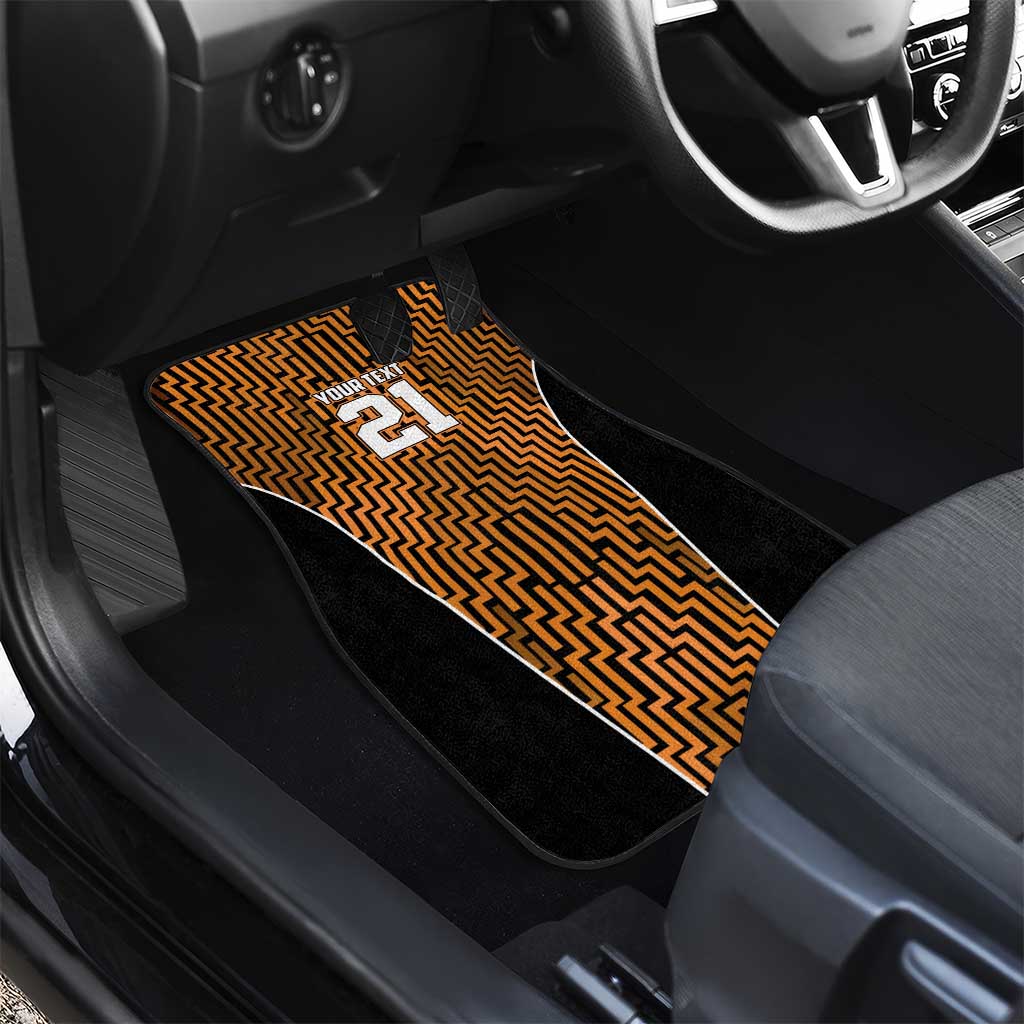 Custom Basketball New Zealand Car Mats Gold Maori Ta Moko Indigenous - Aussie Hoodie