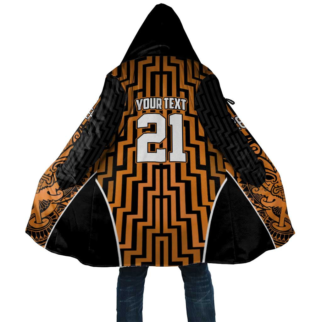 Custom Basketball New Zealand Cloak Gold Maori Ta Moko Indigenous - Aussie Hoodie