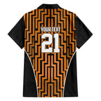 Custom Basketball New Zealand Family Matching Long Sleeve Bodycon Dress and Hawaiian Shirt Gold Maori Ta Moko Indigenous - Aussie Hoodie