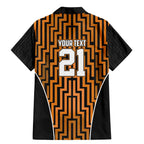 Custom Basketball New Zealand Family Matching Mermaid Dress and Hawaiian Shirt Gold Maori Ta Moko Indigenous - Aussie Hoodie